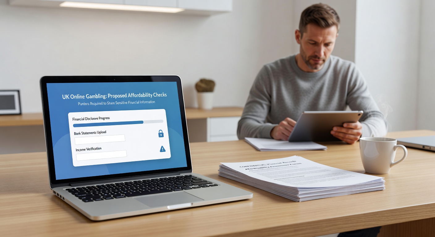 Graph illustrating survey results on UK gamblers' opposition to sharing financial documents for affordability checks