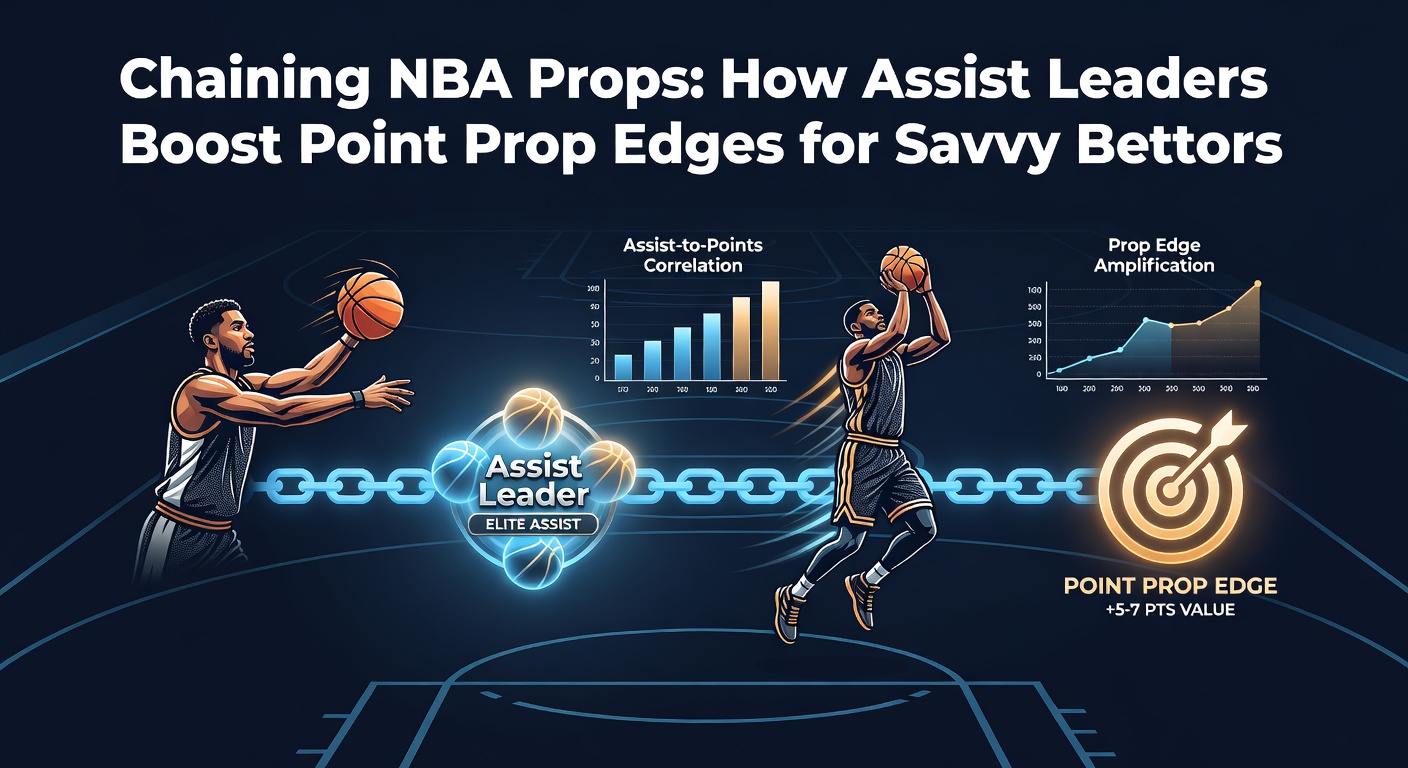 Dynamic NBA playmaker dishing assists to open teammates, illustrating chained prop bet opportunities during playoff intensity