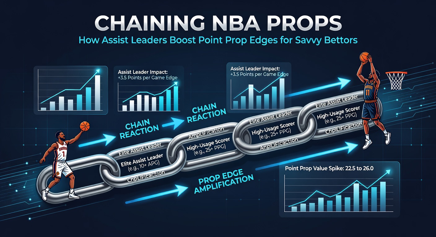 Close-up of NBA assist play leading to a fast-break score, symbolizing the chained value in prop betting strategies
