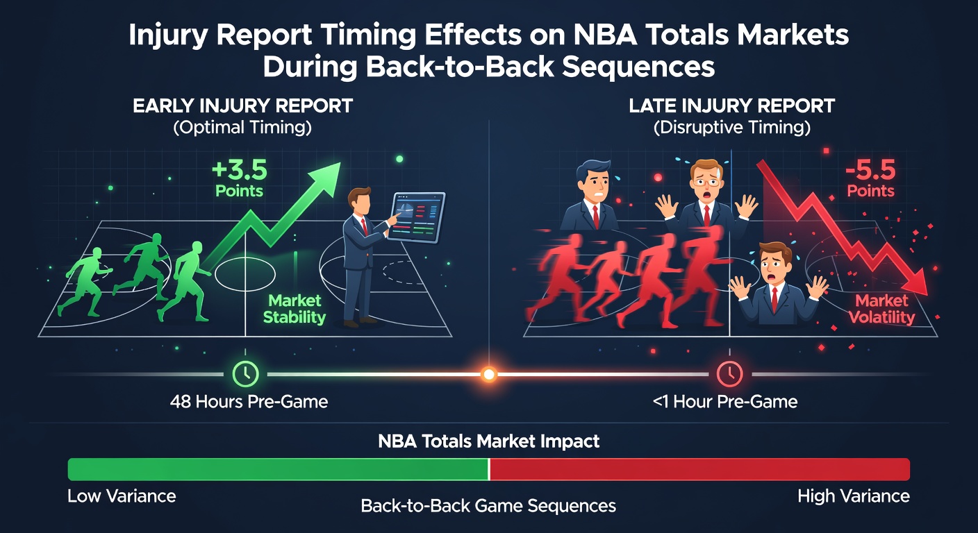 NBA players competing in a back-to-back game sequence with injury updates affecting game totals
