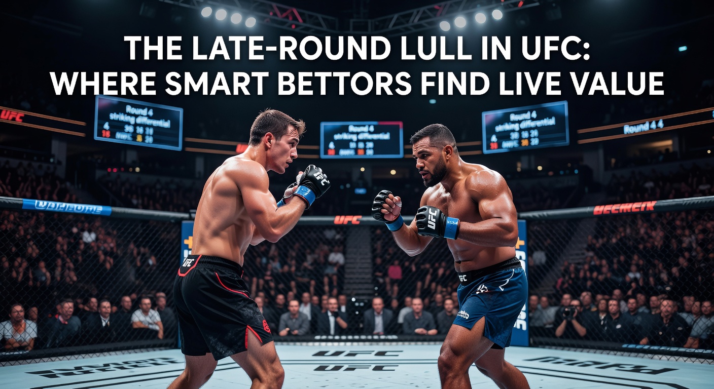 Graph showing strike volume decline across UFC rounds, highlighting the third-round drop-off in three-round fights