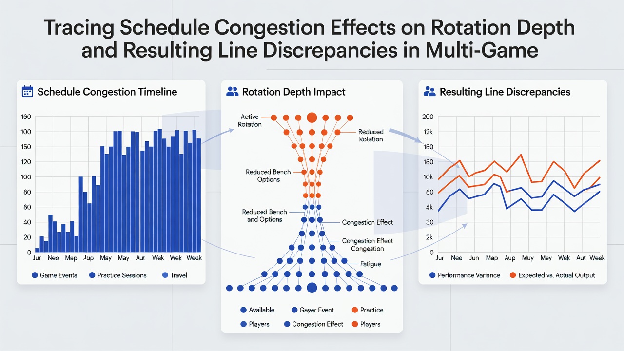 Chart illustrating line discrepancies in multi-game weeks due to schedule congestion